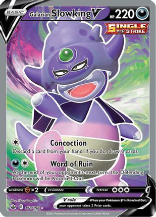 Galarian Slowking V (Full Art) - 178/198 [SWSH06: Chilling Reign] Holofoil