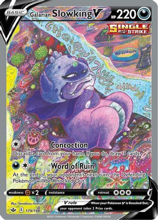 Galarian Slowking V (Alternate Full Art) - 179/198 [SWSH06: Chilling Reign] Holofoil