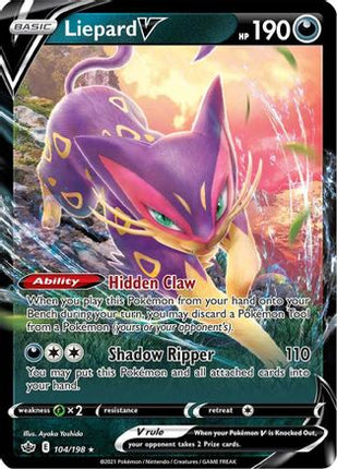 Liepard V - 104/198 [SWSH06: Chilling Reign] Holofoil