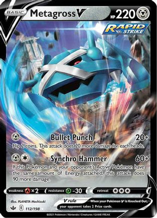 Metagross V - 112/198 [SWSH06: Chilling Reign] Holofoil