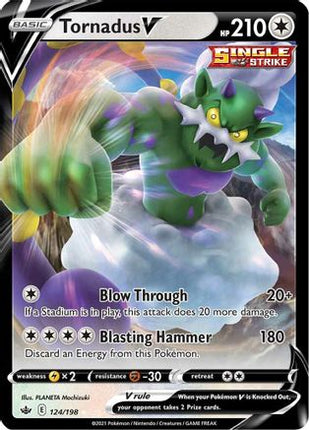Tornadus V - 124/198 [SWSH06: Chilling Reign] Holofoil