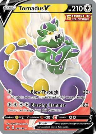Tornadus V (Full Art) - 184/198 [SWSH06: Chilling Reign] Holofoil
