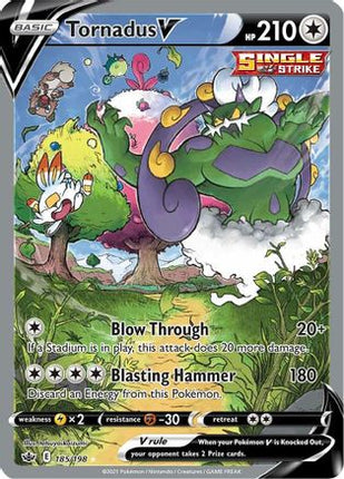Tornadus V (Alternate Full Art) - 185/198 [SWSH06: Chilling Reign] Holofoil