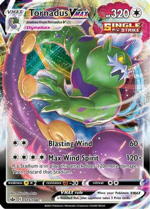 Tornadus VMAX - 125/198 [SWSH06: Chilling Reign] Holofoil