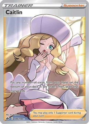 Caitlin (Full Art) - 189/198 [SWSH06: Chilling Reign] Holofoil