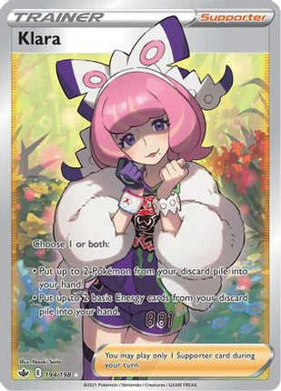 Klara (Full Art) - 194/198 [SWSH06: Chilling Reign] Holofoil
