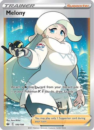 Melony (Full Art) - 195/198 [SWSH06: Chilling Reign] Holofoil