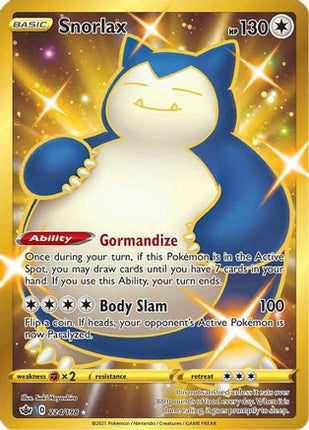Snorlax (Secret) - 224/198 [SWSH06: Chilling Reign] Holofoil