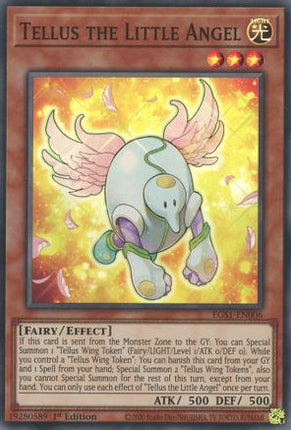 Tellus the Little Angel (Super Rare) [EGS1-EN006] Egyptian God Deck: Slifer the Sky Dragon 1st Edition