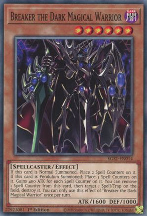 Breaker the Dark Magical Warrior (Common / Short Print) [EGS1-EN014] Egyptian God Deck: Slifer the Sky Dragon 1st Edition