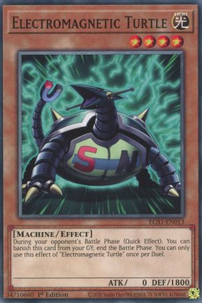Electromagnetic Turtle (Common / Short Print) [EGS1-EN013] Egyptian God Deck: Slifer the Sky Dragon 1st Edition