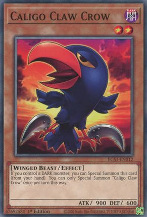 Caligo Claw Crow (Common / Short Print) [EGS1-EN012] Egyptian God Deck: Slifer the Sky Dragon Unlimited