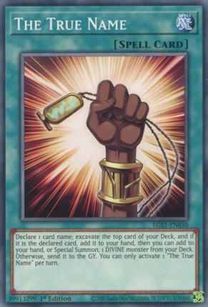 The True Name (Common / Short Print) [EGS1-EN030] Egyptian God Deck: Slifer the Sky Dragon Unlimited