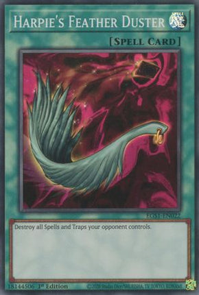 Harpie's Feather Duster (Super Rare) [EGS1-EN022] Egyptian God Deck: Slifer the Sky Dragon Unlimited