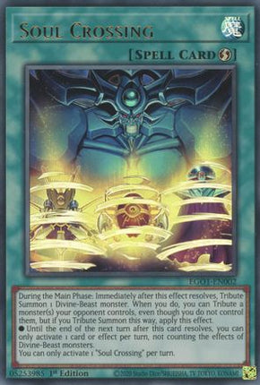 Soul Crossing (Ultra Rare) [EGO1-EN002] Egyptian God Deck: Obelisk the Tormentor 1st Edition