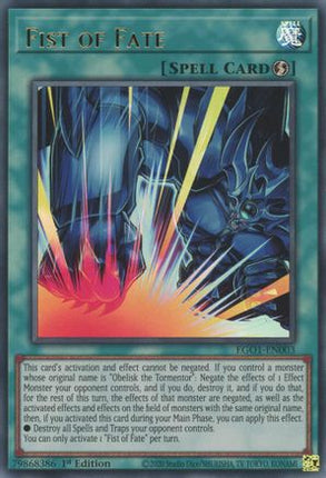 Fist of Fate (Ultra Rare) [EGO1-EN003] Egyptian God Deck: Obelisk the Tormentor 1st Edition