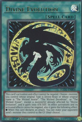 Divine Evolution (Ultra Rare) [EGO1-EN004] Egyptian God Deck: Obelisk the Tormentor Unlimited