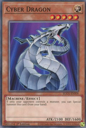 Cyber Dragon (Common / Short Print) [EGO1-EN009] Egyptian God Deck: Obelisk the Tormentor 1st Edition