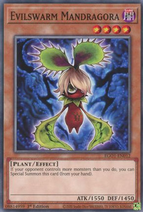Evilswarm Mandragora (Common / Short Print) [EGO1-EN012] Egyptian God Deck: Obelisk the Tormentor 1st Edition