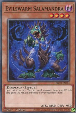 Evilswarm Salamandra (Common / Short Print) [EGO1-EN014] Egyptian God Deck: Obelisk the Tormentor 1st Edition