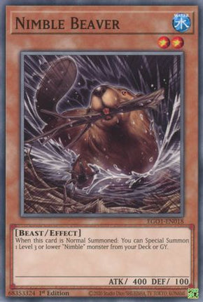 Nimble Beaver (Common / Short Print) [EGO1-EN018] Egyptian God Deck: Obelisk the Tormentor 1st Edition