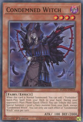 Condemned Witch (Common / Short Print) [EGO1-EN019] Egyptian God Deck: Obelisk the Tormentor 1st Edition