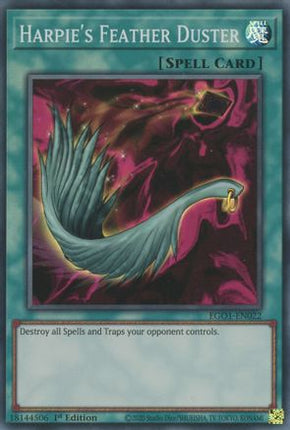 Harpie's Feather Duster (Super Rare) [EGO1-EN022] Egyptian God Deck: Obelisk the Tormentor 1st Edition