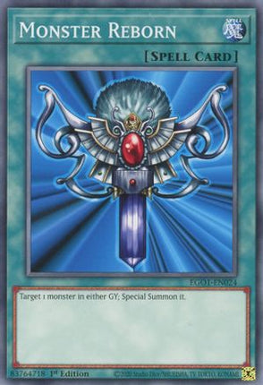 Monster Reborn (Common / Short Print) [EGO1-EN024] Egyptian God Deck: Obelisk the Tormentor 1st Edition