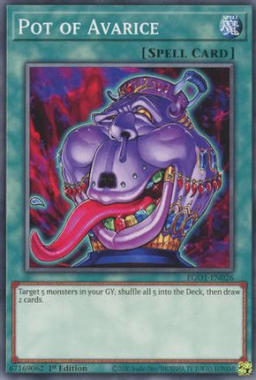 Pot of Avarice (Common / Short Print) [EGO1-EN026] Egyptian God Deck: Obelisk the Tormentor Unlimited