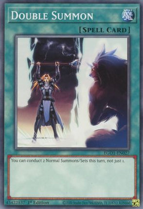 Double Summon (Common / Short Print) [EGO1-EN027] Egyptian God Deck: Obelisk the Tormentor Unlimited