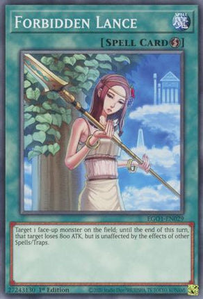 Forbidden Lance (Common / Short Print) [EGO1-EN029] Egyptian God Deck: Obelisk the Tormentor 1st Edition