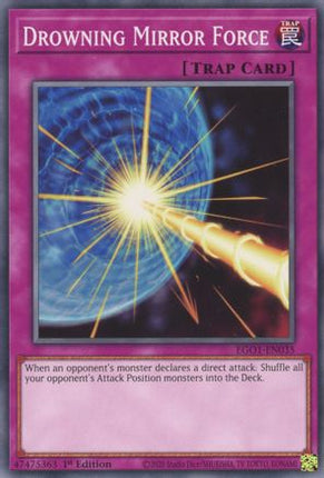 Drowning Mirror Force (Common / Short Print) [EGO1-EN035] Egyptian God Deck: Obelisk the Tormentor Unlimited