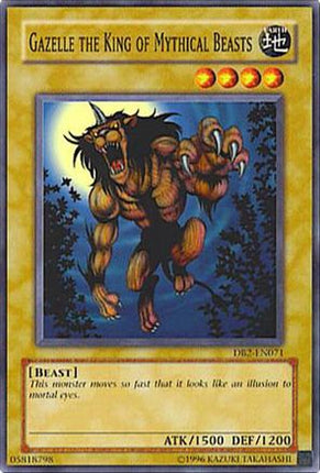 Gazelle the King of Mythical Beasts (Common / Short Print) [DB2-EN071] Dark Beginning 2 Unlimited