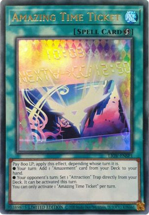 Amazing Time Ticket (LIOV-ENSP1) (Ultra Rare) [LIOV-ENSP1] Limited