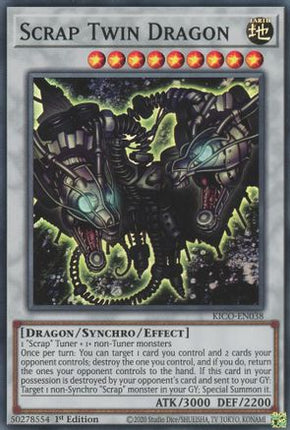 Scrap Twin Dragon (Super Rare) [KICO-EN038] 1st Edition
