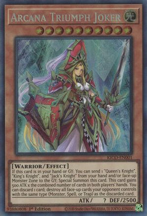 Arcana Triumph Joker (CR) (Collector's Rare) [KICO-EN001] 1st Edition