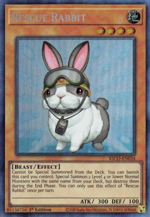 Rescue Rabbit (CR) (Collector's Rare) [KICO-EN034] 1st Edition