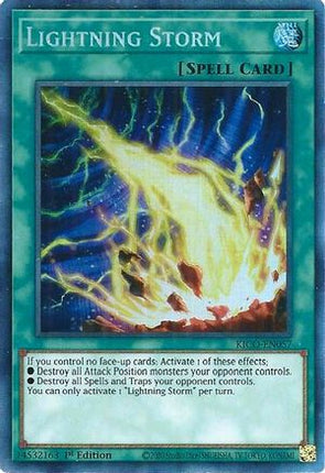 Lightning Storm (CR) (Collector's Rare) [KICO-EN057] 1st Edition
