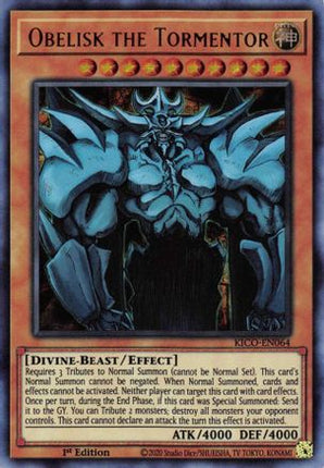 Obelisk the Tormentor (Ultra Pharaoh's Rare)  [KICO-EN064] 1st Edition