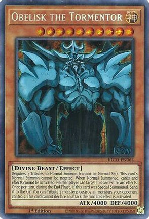 Obelisk the Tormentor (Secret Pharaoh's Rare)  [KICO-EN064] 1st Edition