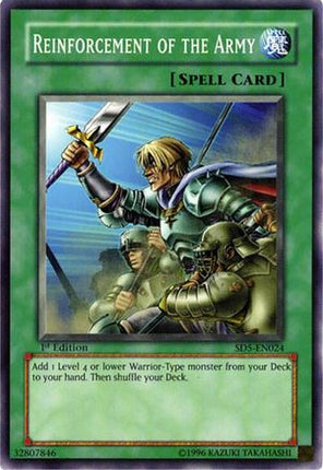 Reinforcement of the Army (Common / Short Print) [SD5-EN024] Structure Deck: Warrior's Triumph 1st Edition