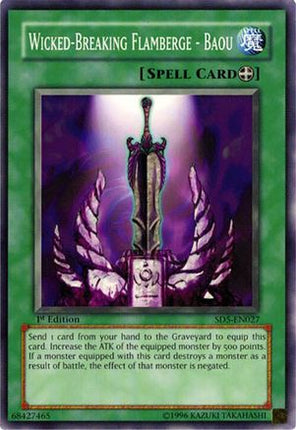 Wicked-Breaking Flamberge - Baou (Common / Short Print) [SD5-EN027] Structure Deck: Warrior's Triumph 1st Edition
