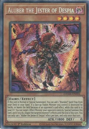 Aluber the Jester of Despia (Secret Rare) [DAMA-EN006] 1st Edition