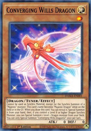 Converging Wills Dragon (Common / Short Print) [DAMA-EN001] 1st Edition