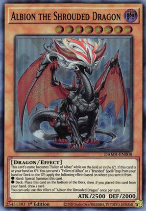 Albion the Shrouded Dragon (Super Rare) [DAMA-EN008] 1st Edition