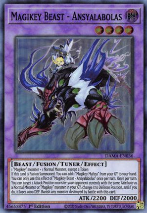 Magikey Beast - Ansyalabolas (Super Rare) [DAMA-EN036] 1st Edition