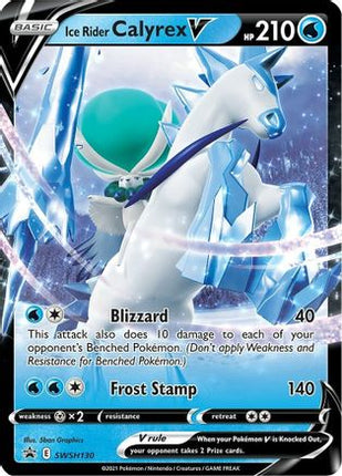 Ice Rider Calyrex V - SWSH130 - SWSH130/null [SWSH: Sword & Shield Promo Cards] Holofoil