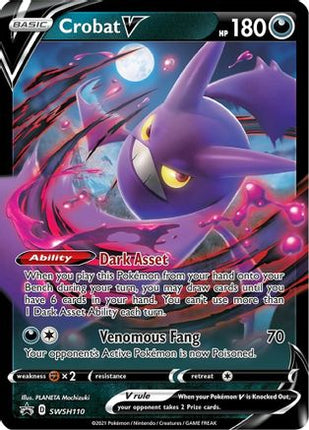 Crobat V - SWSH110 - SWSH110/null [SWSH: Sword & Shield Promo Cards] Holofoil