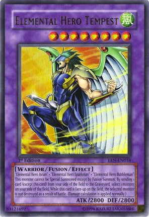 Elemental Hero Tempest (Ultra Rare) [EEN-EN034] Elemental Energy Unlimited