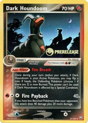 Dark Houndoom - 37/109 (Prerelease) [Nintendo Promos] Holofoil